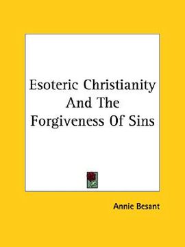 portada esoteric christianity and the forgiveness of sins