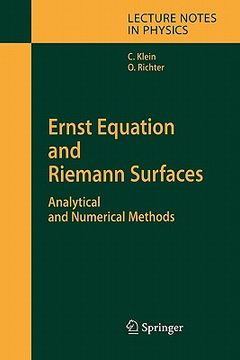 portada ernst equation and riemann surfaces (en Inglés)