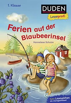 portada Duden Leseprofi? Ferien auf der Blaubeerinsel, 1. Klasse: Kinderbuch für Erstleser ab 6 Jahren (Lesen Lernen 1. Klasse) (en Alemán)