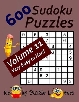 portada 600 Sudoku Puzzles, Volume 11 (en Inglés)