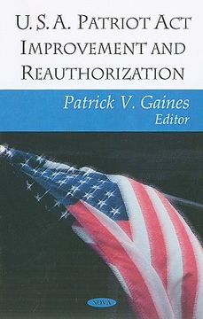 portada u.s.a. patriot act improvement and reauthorization (en Inglés)