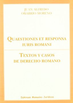 portada Quaestiones et Responsa Iuris Romani. Textos y Casos de Derecho Romano (Manuales Jurídicos)