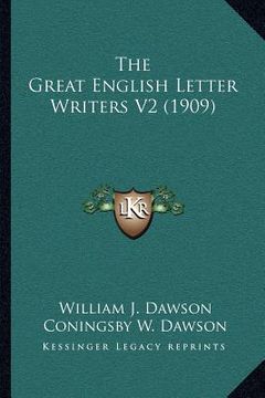 portada the great english letter writers v2 (1909)