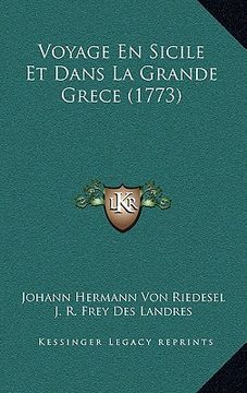 portada Voyage En Sicile Et Dans La Grande Grece (1773) (en Francés)
