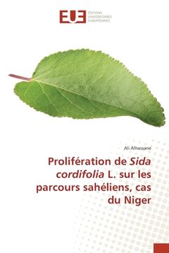 portada Prolifération de Sida cordifolia L. sur les parcours sahéliens, cas du Niger (en Francés)