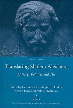 portada Translating Sholem Aleichem: History, Politics and Art (en Inglés)