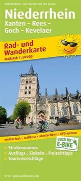 portada Niederrhein, Xanten - Rees - Goch - Kevelaer: Rad- und Wanderkarte mit Ausflugszielen, Einkehr- & Freizeittipps, Wetterfest, Reißfest, Abwischbar, Gps-Genau. 1: 50000 (Rad- und Wanderkarte / Ruwk) (en Alemán)