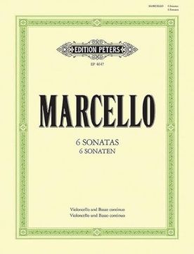portada 6 Sonatas for Cello and Continuo: Continuo Realized for Harpsichord/Piano (Continuo Cello AD Lib.) (en Inglés)