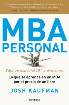 portada MBA PERSONAL 10º ANIVERSARIO - KAUFMAN, JOSH - Libro Físico