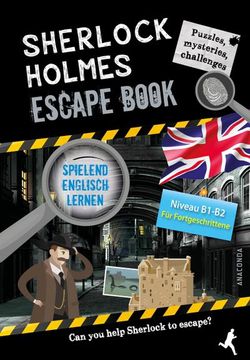 portada Sherlock Holmes Escape Book. Spielend Englisch Lernen - für Fortgeschrittene Sprachniveau B1-B2 (en Alemán)
