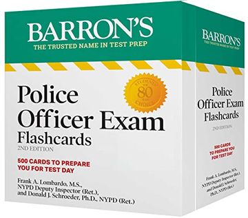 portada Police Officer Exam Flashcards, Second Edition: Up-To-Date Review: + Sorting Ring for Custom Study (Barron'S Test Prep) (en Inglés)