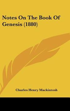 portada notes on the book of genesis (1880) (en Inglés)