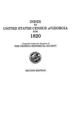 portada index to united states census of georgia for 1820. second edition (in English)