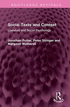 portada Social Texts and Context (Routledge Revivals) (en Inglés)