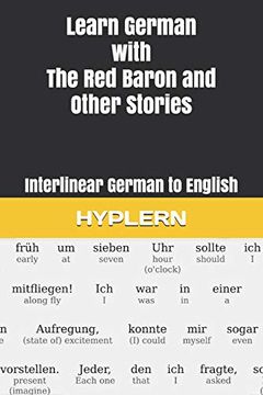 portada Learn German With the red Baron and Other Stories: Interlinear German to English (Learn German With Stories and Texts for Beginners and Advanced Readers) (in English)