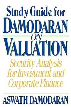 portada damodaran on valuation, study guide: security analysis for investment and corporate finance (en Inglés)