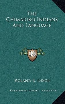 portada the chimariko indians and language