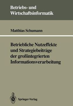 portada betriebliche nutzeffekte und strategiebeitr ge der gro integrierten informationsverarbeitung