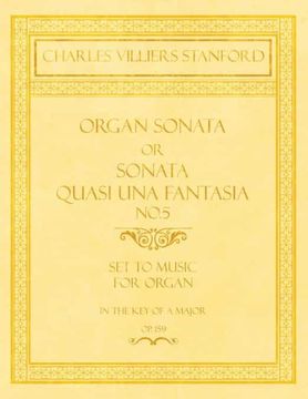 portada Organ Sonata or Sonata Quasi una Fantasia No. 5 - set to Music for Organ in the key of a Major - Op. 159 