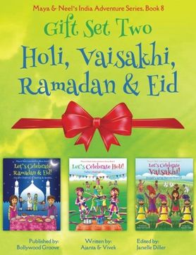 portada GIFT SET TWO (Holi, Vaisakhi, Ramadan & Eid): Maya & Neel's India Adventure Series, Book 8 (Volume 8)