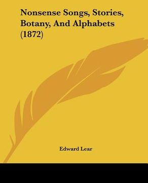 portada nonsense songs, stories, botany, and alphabets (1872) (in English)