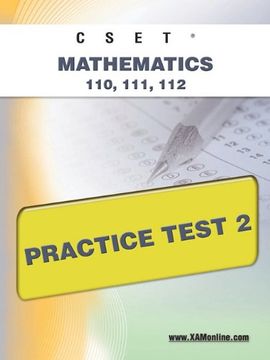 portada Cset Mathematics 110, 111, 112 Practice Test 2 