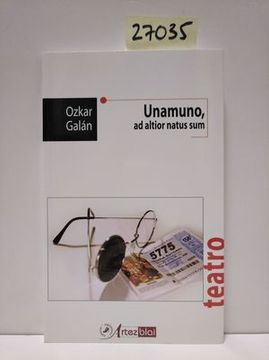 portada Unamuno, ad Altior Natus sum (in Spanish)
