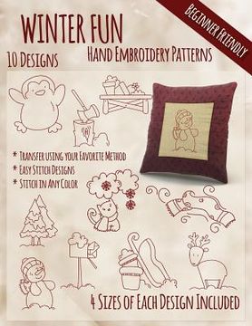 portada Winter Fun Hand Embroidery Patterns (en Inglés)