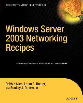 portada windows server 2003 networking recipes (en Inglés)