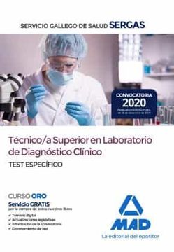 portada Tecnico/A Superior en Laboratorio de Diagnostico Clinico del Servicio Gallego de Salud. Test Especifico