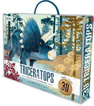 portada 3d Triceratops. The age of the Dinosaurs. Con Giocattolo (Sassi Junior) (en Inglés)