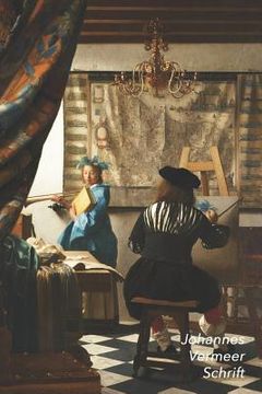 portada Johannes Vermeer Schrift: Allegorie op de Schilderkunst Artistiek Dagboek Ideaal Voor School, Studie, Recepten of Wachtwoorden Stijlvol Notitieb