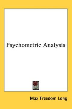 portada psychometric analysis (en Inglés)