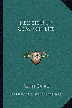 portada religion in common life (in English)