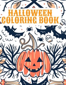 portada Halloween Coloring Book: Happy Halloween Coloring Book for Kids (en Inglés)