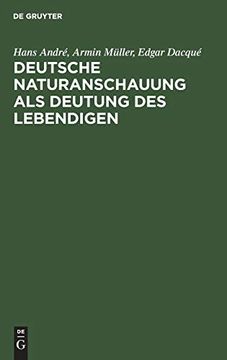 portada Deutsche Naturanschauung als Deutung des Lebendigen (en Alemán)