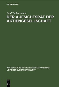 portada Der Aufsichtsrat der Aktiengesellschaft (en Alemán)