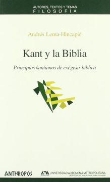 portada Kant y la Biblia: Principios Kantianos de Exegesis Biblica
