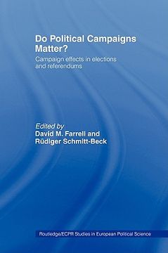 portada do political campaigns matter?: campaign effects in elections and referendums