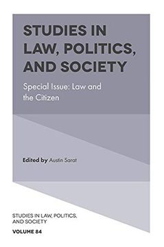 portada Law and the Citizen: 84 (Studies in Law, Politics, and Society) (in English)