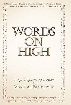 portada words on high: poetry and inspired events from mab (in English)