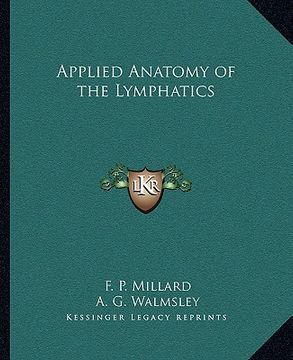 portada applied anatomy of the lymphatics