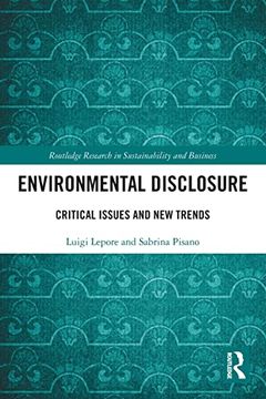 portada Environmental Disclosure (Routledge Research in Sustainability and Business) (in English)