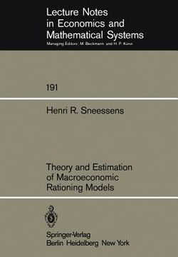 portada theory and estimation of macroeconomic rationing models (en Inglés)