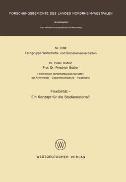 portada Flexibilität -- Ein Konzept Für Die Studienreform? (in German)