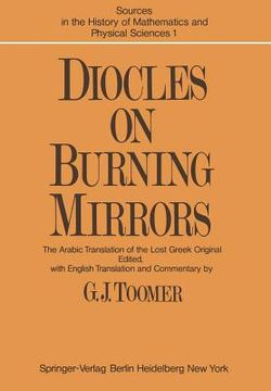portada diocles, on burning mirrors: the arabic translation of the lost greek original (en Inglés)