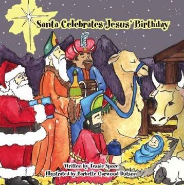 portada Santa Celebrates Jesus' Birthday (en Inglés)