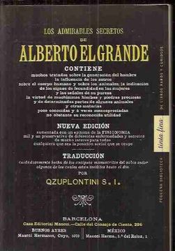 Libro Admirables Secretos de Alberto el Grande De Alberto Magno ...