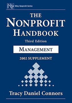portada the nonprofit handbook, 2002 supplement: management (in English)