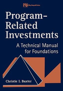 portada program-related investments: a technical manual for foundations (en Inglés)